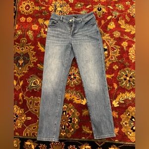Classic five-pocket Ann Taylor blue jeans